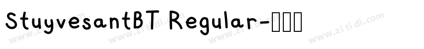 StuyvesantBT Regular字体转换